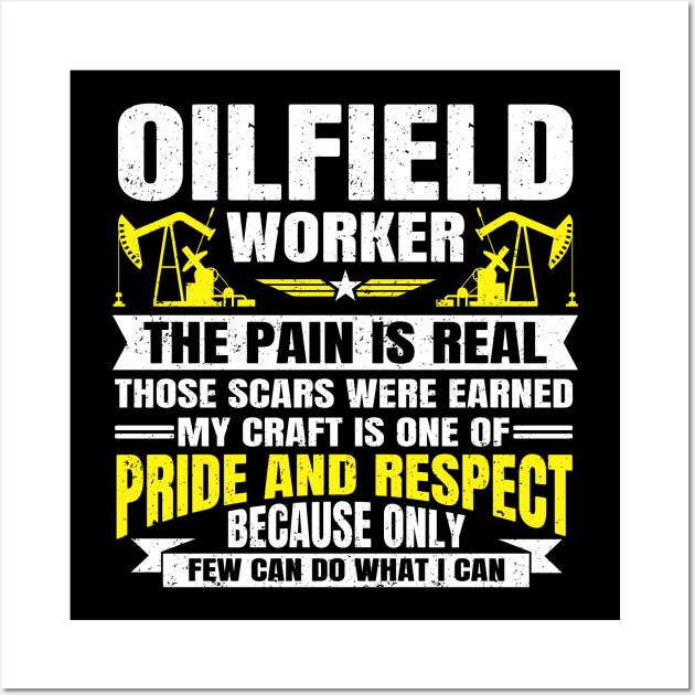 American Drilling Proud Roughneck Oilrig Oilfield Wall Art by IngeniousMerch